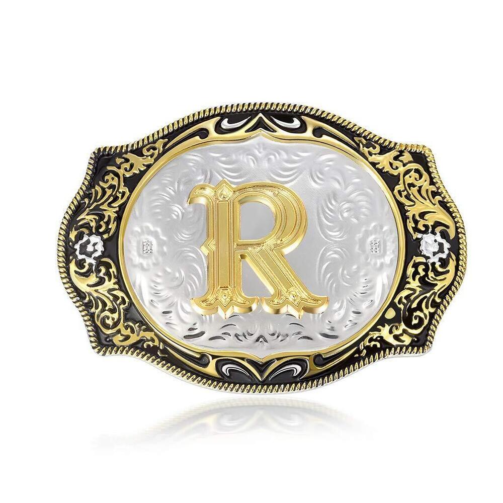 4306 Belt Buckle Initial Letter Belt Buckles Small Size Girls Boys Western